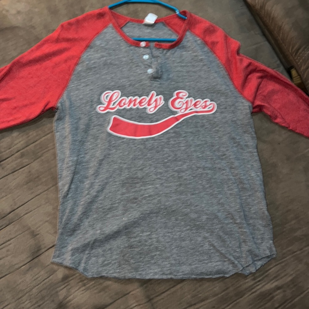 LONELY EYES CHRIS YOUNG 3/4 sleeve shirt sz Lg